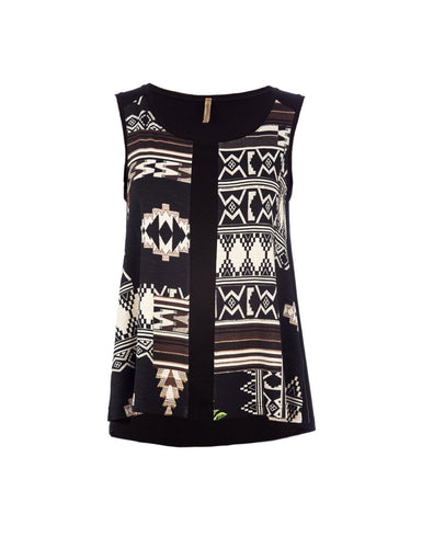 Sleeveless Jungle Print Top