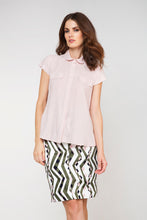 Load image into Gallery viewer, Short Sleeve Poplin Blouse