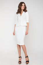 Load image into Gallery viewer, Stretch Pencil Skirt In Cream