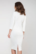 Load image into Gallery viewer, Stretch Pencil Skirt In Cream