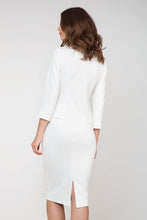 Load image into Gallery viewer, Long Sleeve Fitted Jacket In Stretch Knit Punto Di Roma Type Fabric