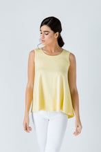 Load image into Gallery viewer, Yellow Sleeveless Top with Rounded Hemline