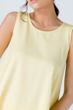Load image into Gallery viewer, Yellow Sleeveless Top with Rounded Hemline