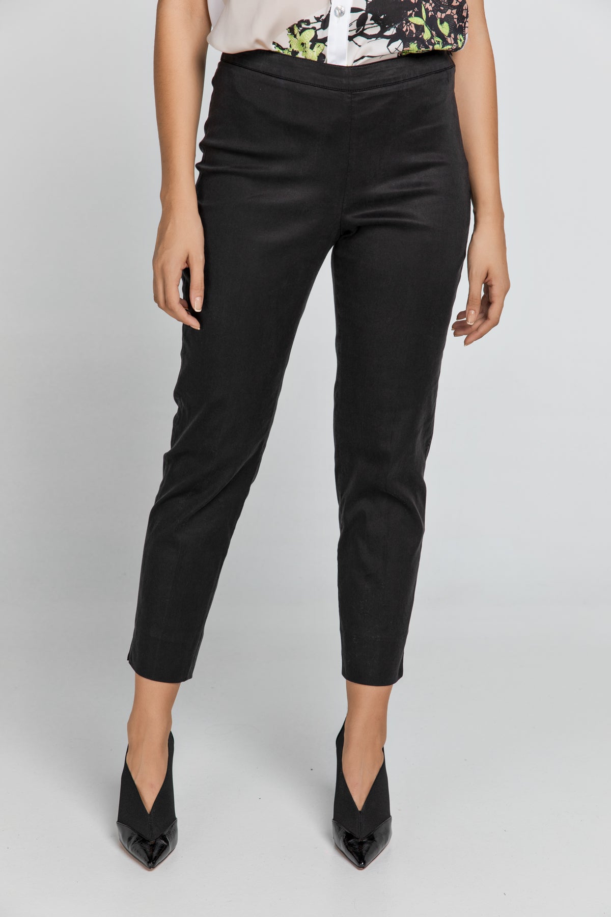 Slim Fit Black Pants Conquista Fashion