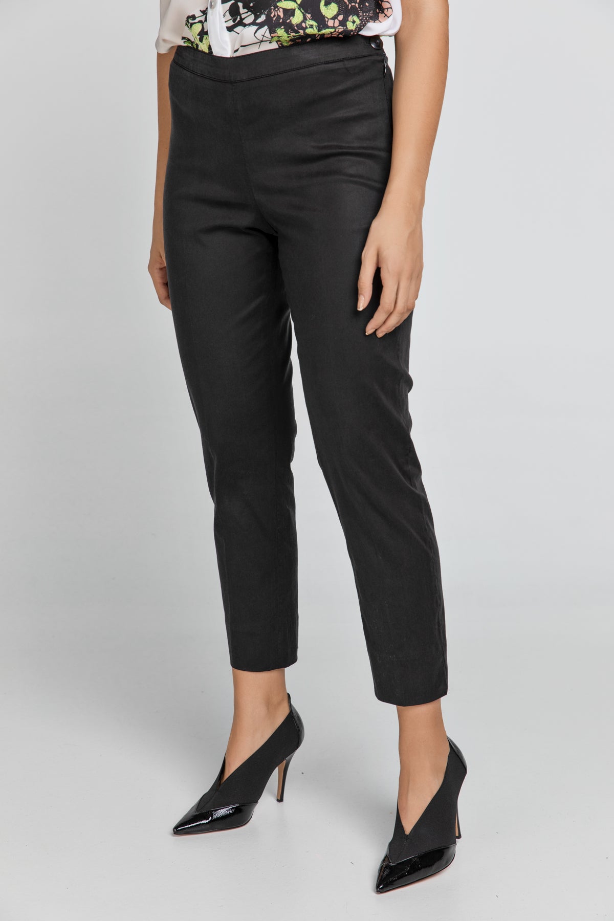 Slim Fit Black Pants Conquista Fashion