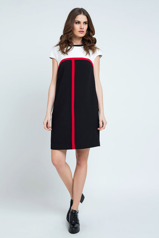 Stripe Detail Sack Dress
