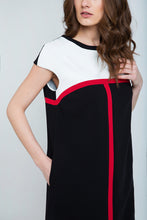 Load image into Gallery viewer, Stripe Detail Sack Dress