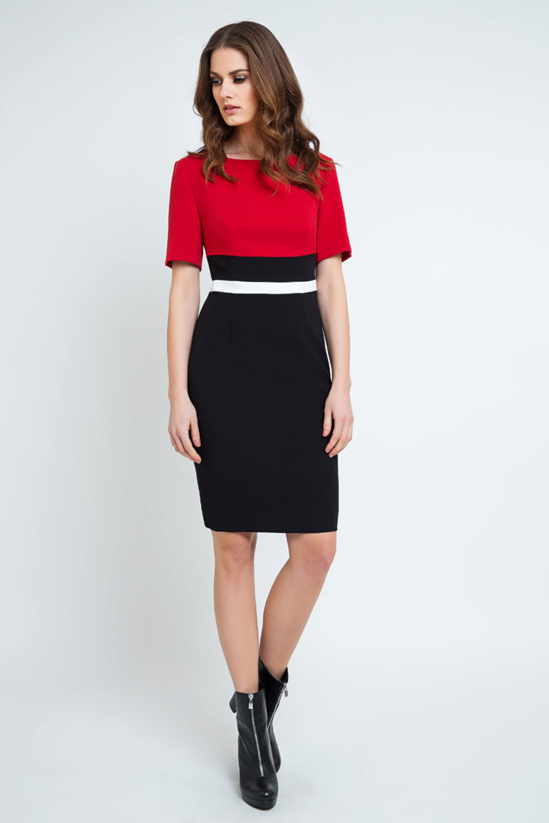 Fitted Short Sleeve Dress