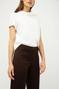 Classic Straight Trousers Brown