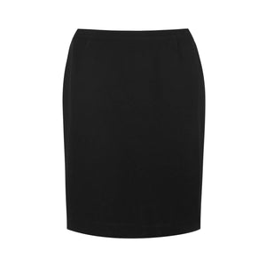 Winter Pencil Skirt Black Woven Lined