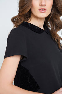 Black Lace Detail Dress