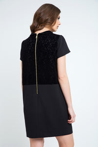 Black Lace Detail Dress