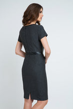 Load image into Gallery viewer, Cap Sleeve Pleather Detail Knit Dress