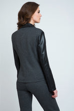 Load image into Gallery viewer, Pleather Detail Jacket