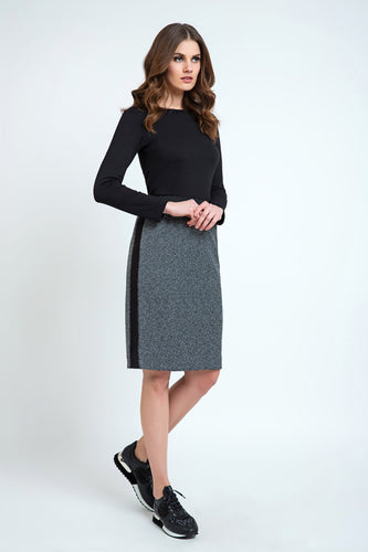 Pencil Skirt with Side Panels