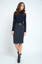 Load image into Gallery viewer, Midi Pencil Skirt Stripped
