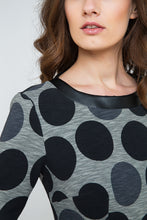 Load image into Gallery viewer, Fitted Polka Dot Midi Dress