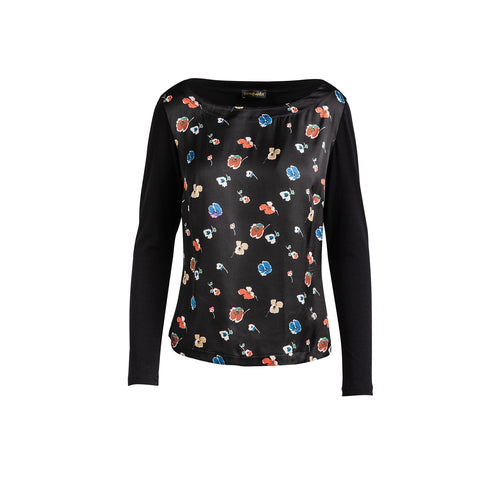 Poppy Print Long Sleeve Top