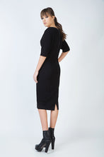 Load image into Gallery viewer, Elbow Sleeve Straight Fitted Dress
