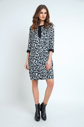 Animal Print Sack Dress