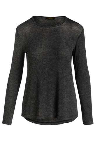 Dark Grey Fine Knit Top