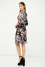 Load image into Gallery viewer, Print Jersey Faux Wrap Dress