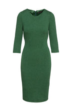 Load image into Gallery viewer, Green Fitted Knit Dress
