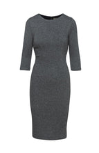 Load image into Gallery viewer, Grey Fitted Knit Dress