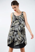 Load image into Gallery viewer, Sleeveless Print Chiffon Dress with Layers