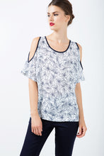 Load image into Gallery viewer, Floral Cold Shoulder Top