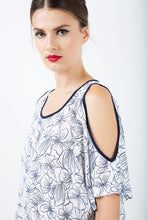 Load image into Gallery viewer, Floral Cold Shoulder Top