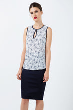 Load image into Gallery viewer, Sleeveless Floral Keyhole Top