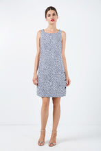 Load image into Gallery viewer, Sleeveless Floral A Line Dress with Button Detail