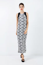 Load image into Gallery viewer, Sleeveless Print Maxi Dress with Side Slits