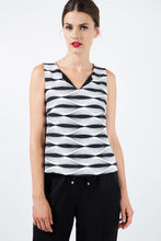 Load image into Gallery viewer, V Neck Sleeveless Top in Black