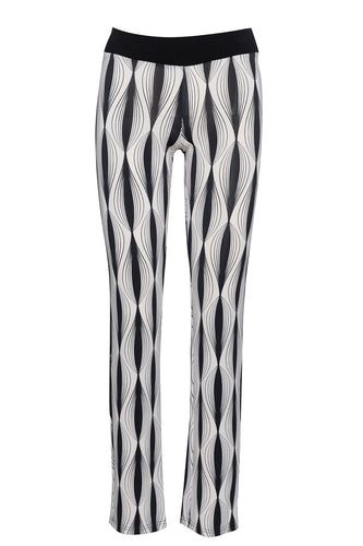 Black and White Stretch Pants