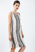 Load image into Gallery viewer, Striped Straight Dress with Belt