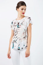 Load image into Gallery viewer, Short Sleeve Print Satin Top
