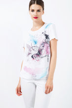 Load image into Gallery viewer, Short Sleeve Print Detail Top