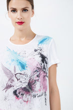 Load image into Gallery viewer, Short Sleeve Print Detail Top