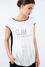 Load image into Gallery viewer, Sleeveless Top with Black Foil Print