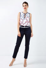 Load image into Gallery viewer, Fitted Pants with Contrast White Stripe
