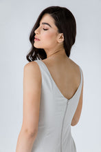 Load image into Gallery viewer, Fitted Sleeveless Dress with Two-Way Zip