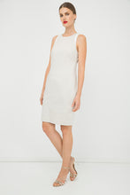 Load image into Gallery viewer, Sand Colour Sleeveless dress with Contrast Detail