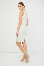 Load image into Gallery viewer, Sand Colour Sleeveless dress with Contrast Detail