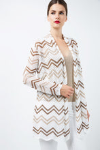 Load image into Gallery viewer, Zig Zag Open Front  Cardigan