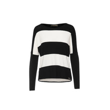 Load image into Gallery viewer, Black and White Striped Sweater