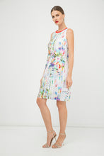 Load image into Gallery viewer, Pleat Detail Sleeveless Print Dress