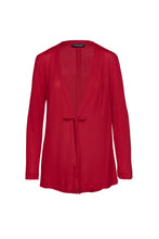Load image into Gallery viewer, Red Open Front Linen Cardigan