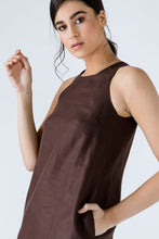 Load image into Gallery viewer, Brown Sleeveless Sack Dress
